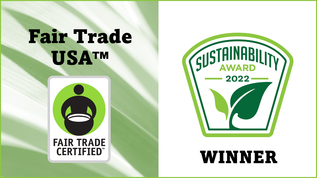 Ganador del premio a la sostenibilidad de Fair Trade USA