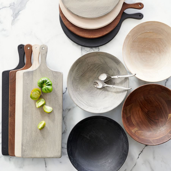 Chateau Acacia Wood Serveware Collection from Pottery Barn