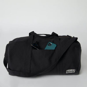 Terra Thread Bumi Eco Duffle Bag in Black