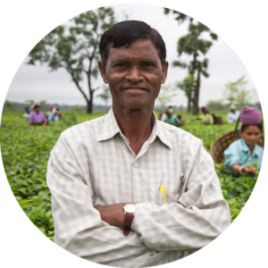 Logandas Panika, a supervisor at a Fair Trade Certified tea estate