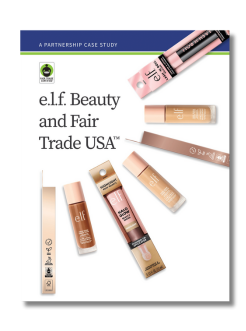 Portada del informe del caso de estudio de elf Beauty y Fair Trade USA