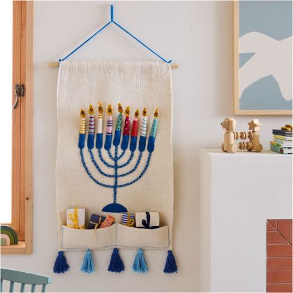 Felt Hanukkah Menorah Interactive Wall Hanging Felt Hanukkah Menorah Interactive Wall Hanging