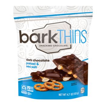 barkTHINS dark chocolate pretzel
