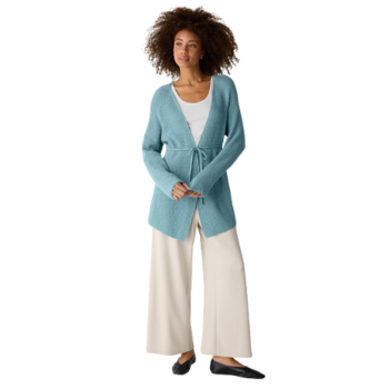 Eileen Fisher’s Peruvian Cotton Cloud V-Neck Cardigan