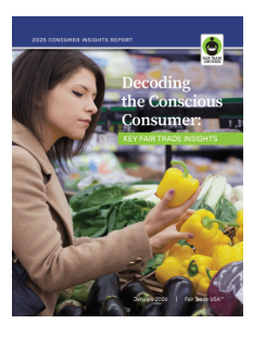 Portada del informe Consumer Insights Report 2022 de Fair Trade USA