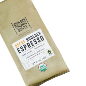 Boulder Organic Coffee Boulder Espresso - Decaf, Fair Trade & Organic